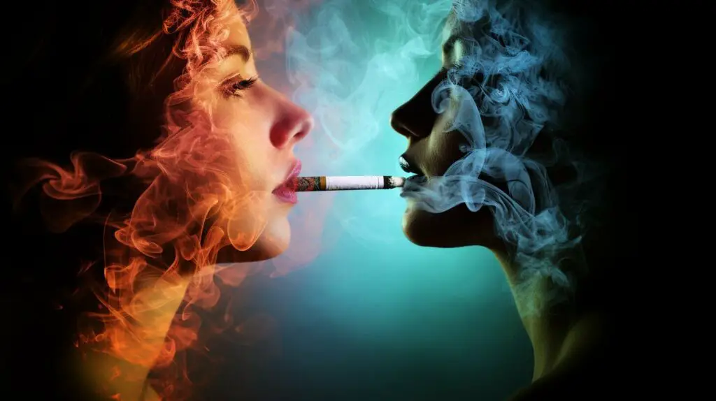 smoking cigarettes vs vaping